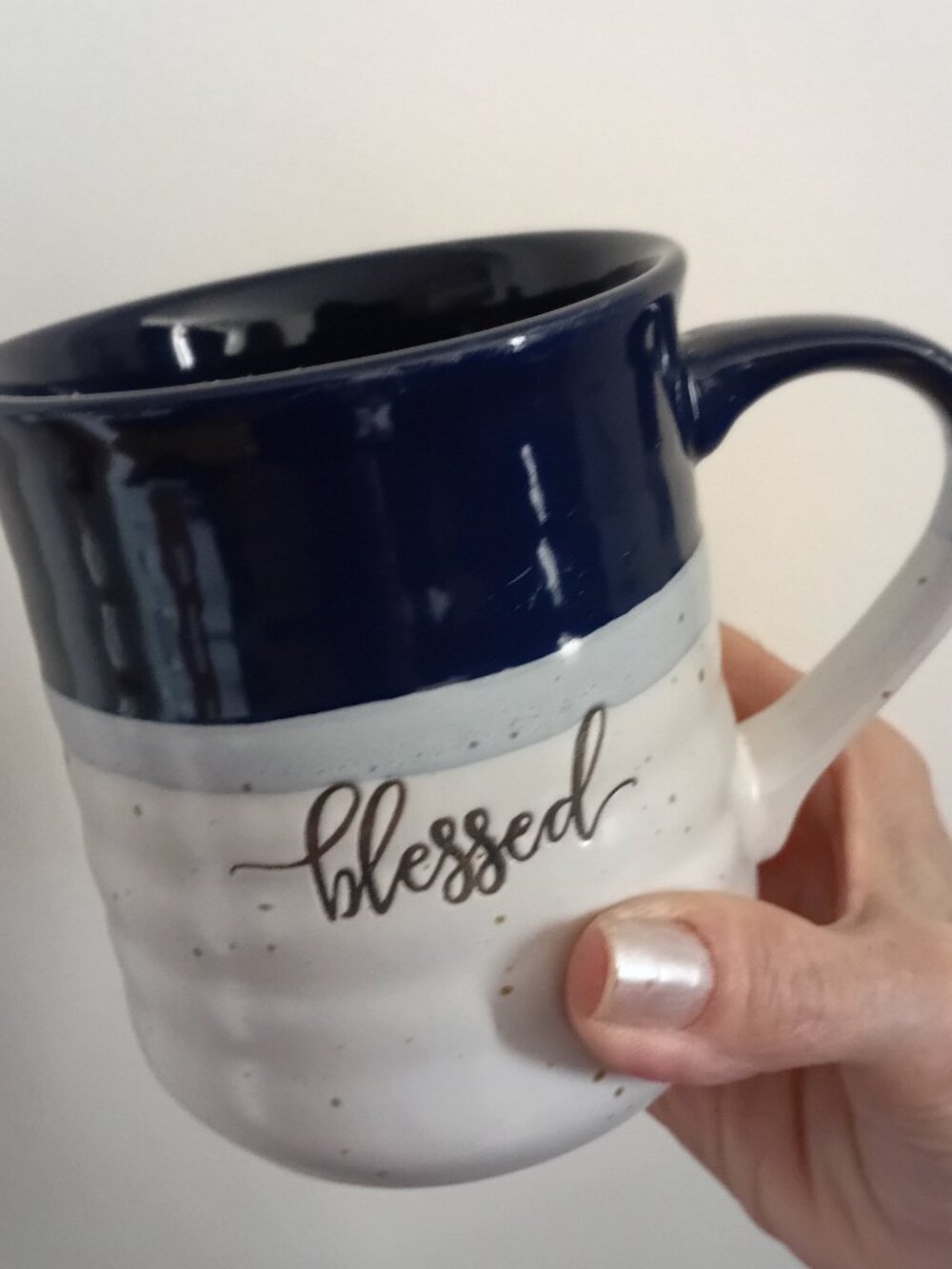 Sheffield Home Stoneware 'Blessed' Mug New